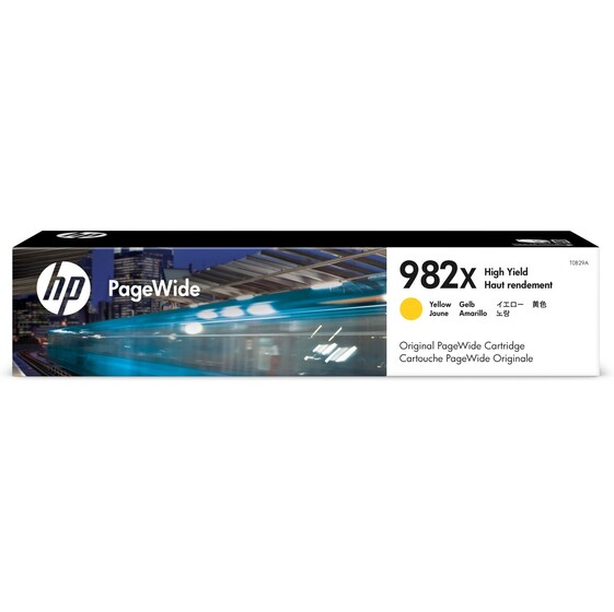HP 982X nagy kapacitású sárga PageWide patron (T0B29A) eredeti