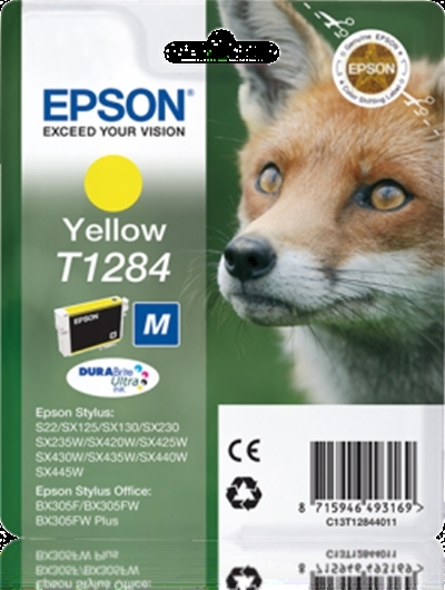 Eredeti Epson T1284 sárga patron