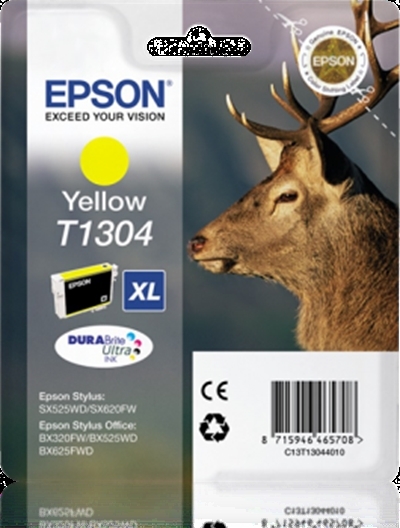 Eredeti Epson T1304 sárga patron