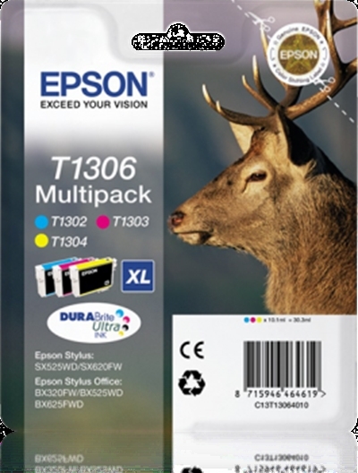 Eredeti Epson T1306 multipack (három színű)