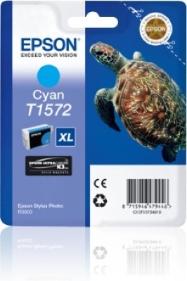 Eredeti Epson T1572 ciánkék patron