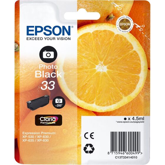 Eredeti Epson 33 fotó fekete patron