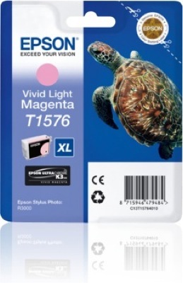 Eredeti Epson T1576 Vivid világos-magenta patron