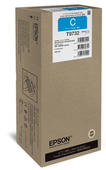 Eredeti Epson T9732 nagy kapacitású ciánkék patron