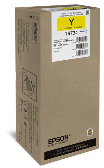Eredeti Epson T9734 nagy kapacitású sárga patron