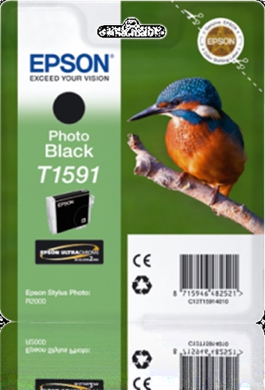 Eredeti Epson T1591 foto fekete patron
