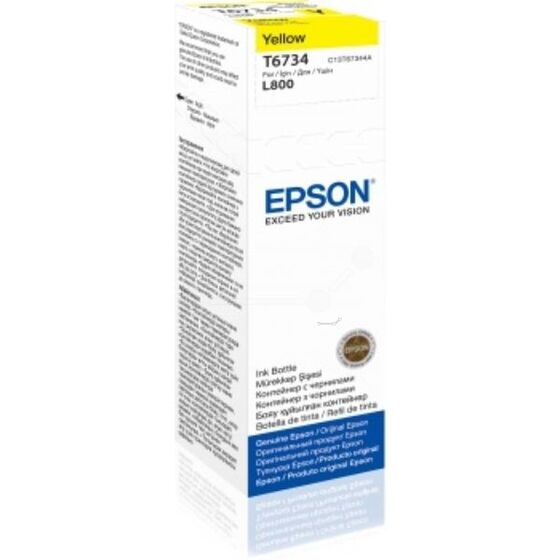 Eredeti Epson T6734 sárga tinta