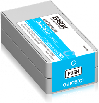 Eredeti Epson GJIC5(C) ciánkék patron