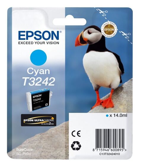 Eredeti Epson T3242 ciánkék patron
