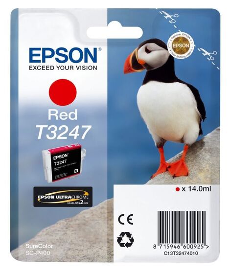 Eredeti Epson T3247 piros patron