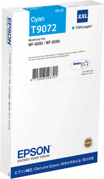 Eredeti Epson T9072 extra nagy kapacitású ciánkék patron