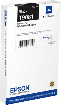 Eredeti Epson T9081 nagy kapacitású fekete patron