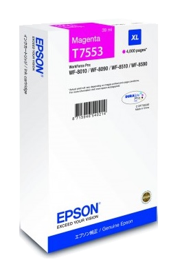 Eredeti Epson T7553 nagy kapacitású magenta patron