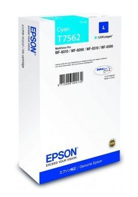 Eredeti Epson T7562 ciánkék patron