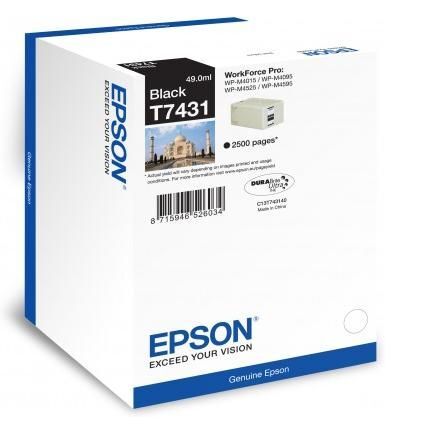 Eredeti Epson T7431 fekete patron