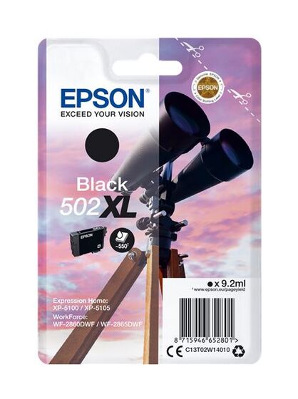 Eredeti Epson 502XL nagy kapacitású fekete patron