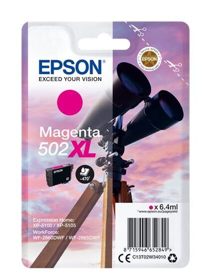 Eredeti Epson 502XL nagy kapacitású magenta patron