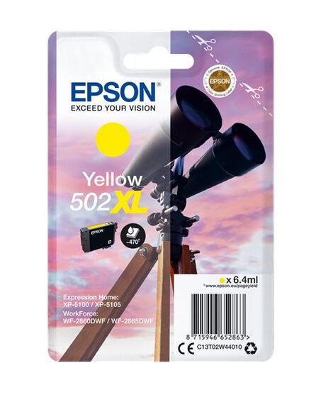 Eredeti Epson 502XL nagy kapacitású sárga patron