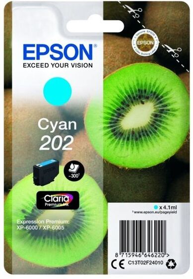 Eredeti Epson 202 ciánkék patron