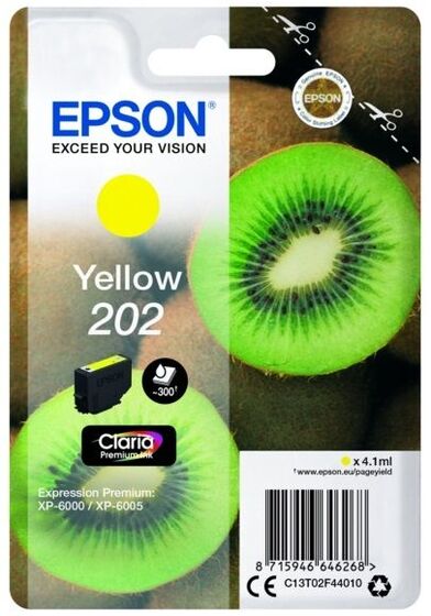 Eredeti Epson 202 sárga patron