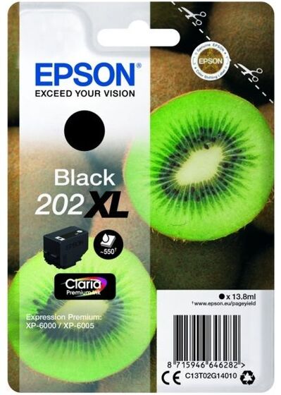 Eredeti Epson 202XL nagy kapacitású fekete patron