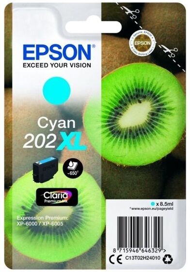 Eredeti Epson 202XL nagy kapacitású ciánkék patron