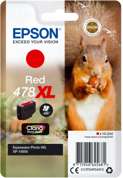 Eredeti Epson 478XL nagy kapacitású piros patron