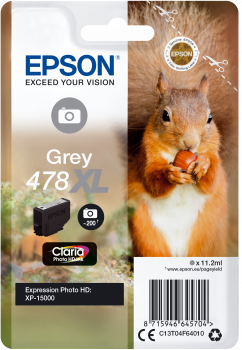 Eredeti Epson 478XL nagy kapacitású szürke patron