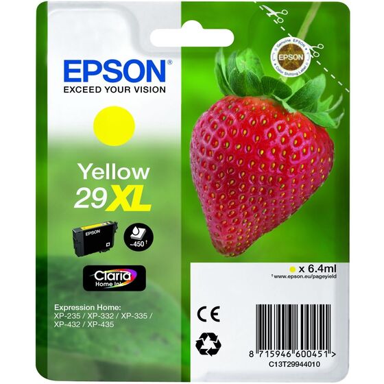 Eredeti Epson 29XL nagy kapacitású sárga patron