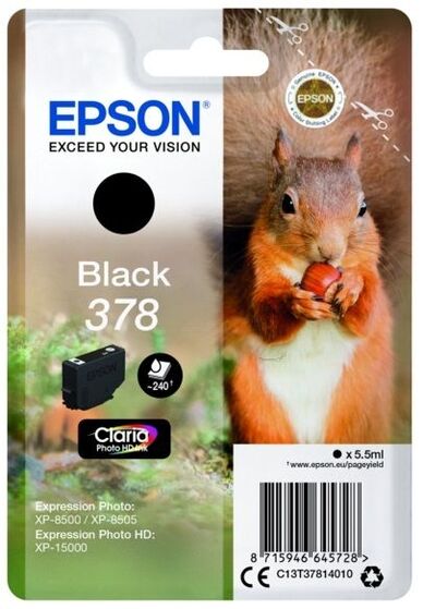Eredeti Epson 378 fekete patron