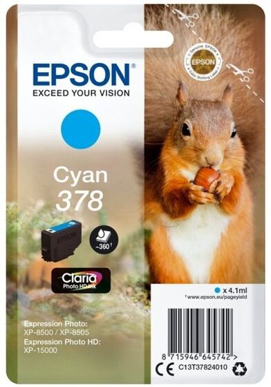 Eredeti Epson 378 ciánkék patron
