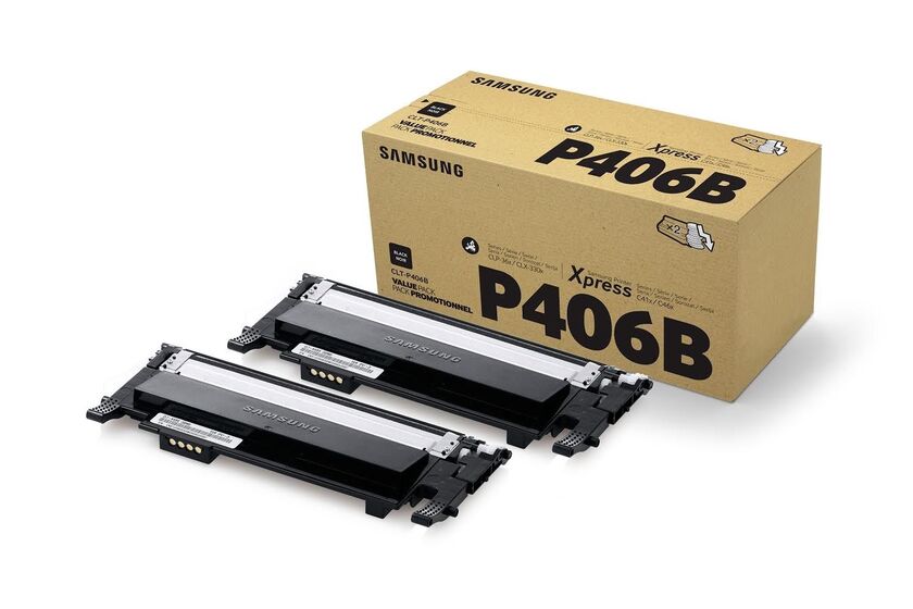 Eredeti Samsung CLT-P406B fekete toner dupla csomag 2xCLT-K406S (SU374A)