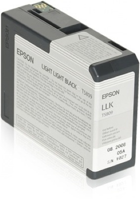 Eredeti Epson T580 világos-szürke patron