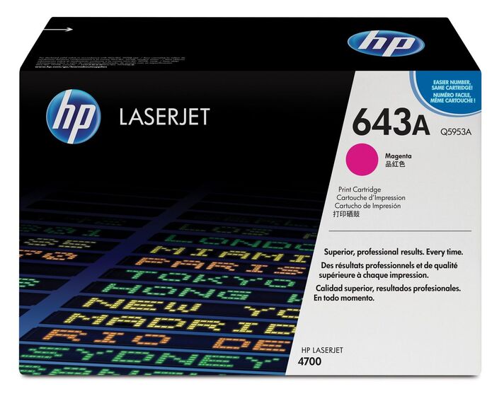HP 643A magenta toner (Q5953A) eredeti