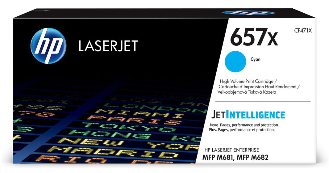 HP 657X nagy kapacitású ciánkék toner (CF471X) eredeti
