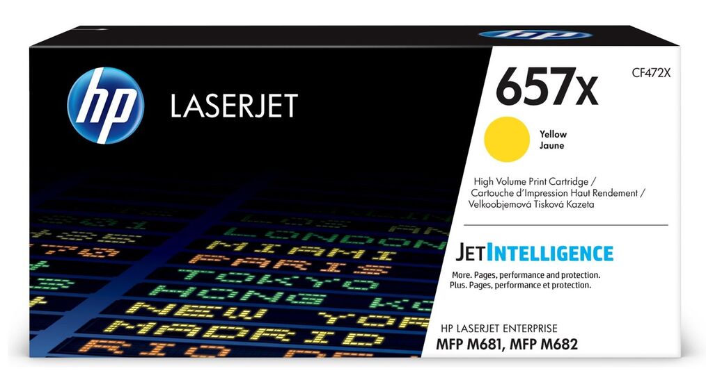 HP 657X nagy kapacitású sárga toner (CF472X) eredeti