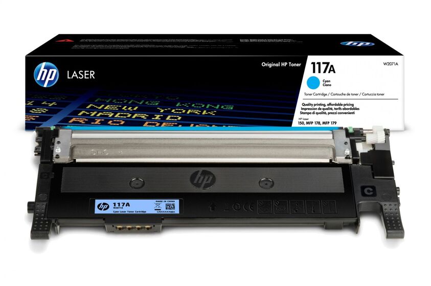 HP 117A ciánkék toner (W2071A) eredeti