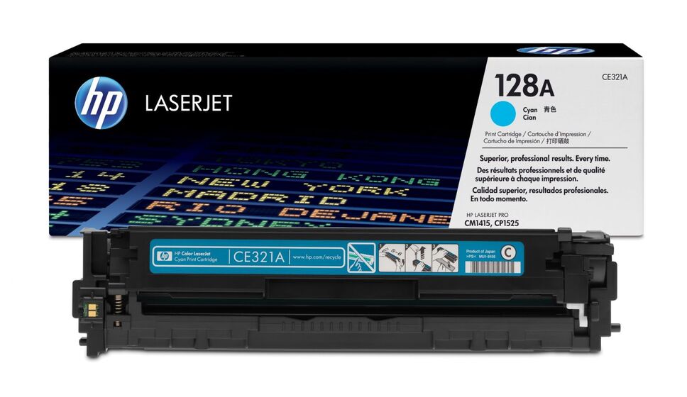 HP 128A ciánkék toner (CE321A) eredeti