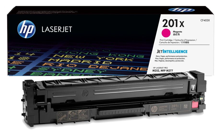 HP 201X nagy kapacitású magenta toner (CF403X) eredeti