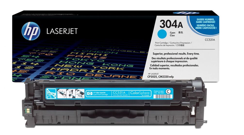 HP 304A ciánkék toner (CC531A) eredeti