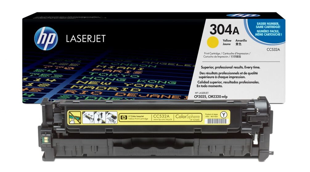 HP 304A sárga toner (CC532A) eredeti
