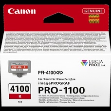 Canon PFI-4100R piros patron (6785C001) eredeti